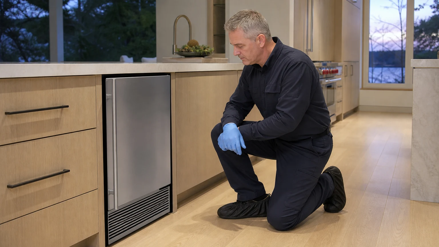 Undercounter ice maker diagnostic visit in Roswell